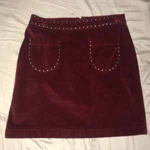 Burgandy Skirt